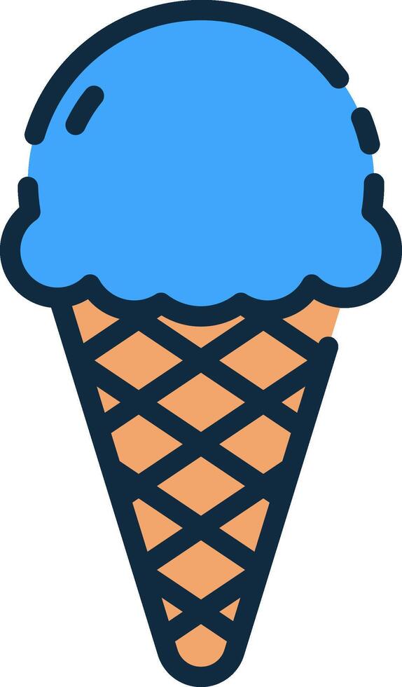 Ice cream icon illustration vector