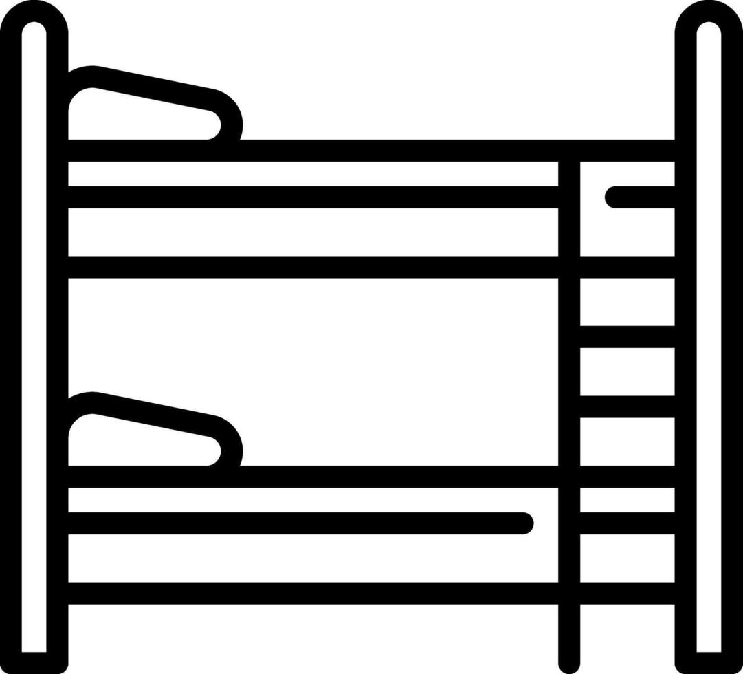 Bunk bed icon vector