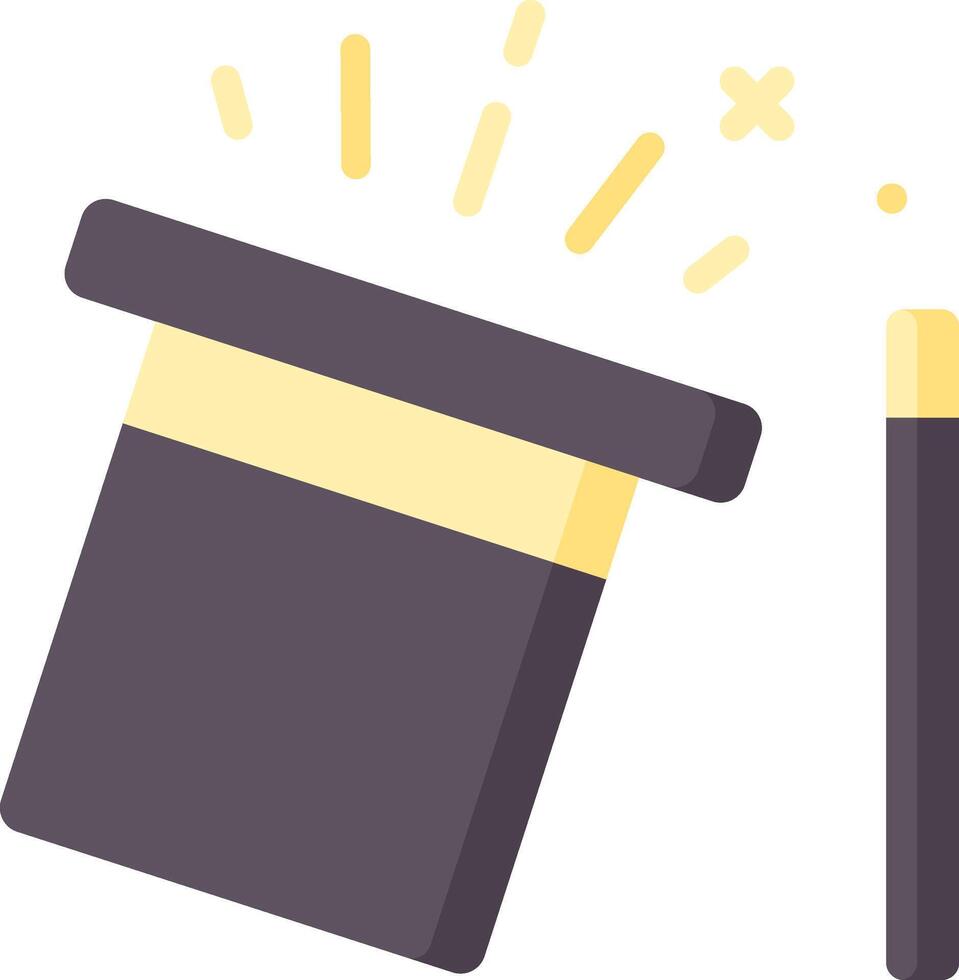 Magician hat icon vector