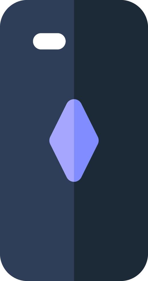A square with a purple diamond on it vector