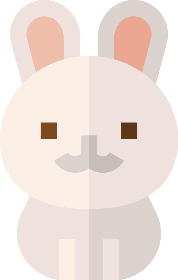 A cartoon rabbit with a mustache vector