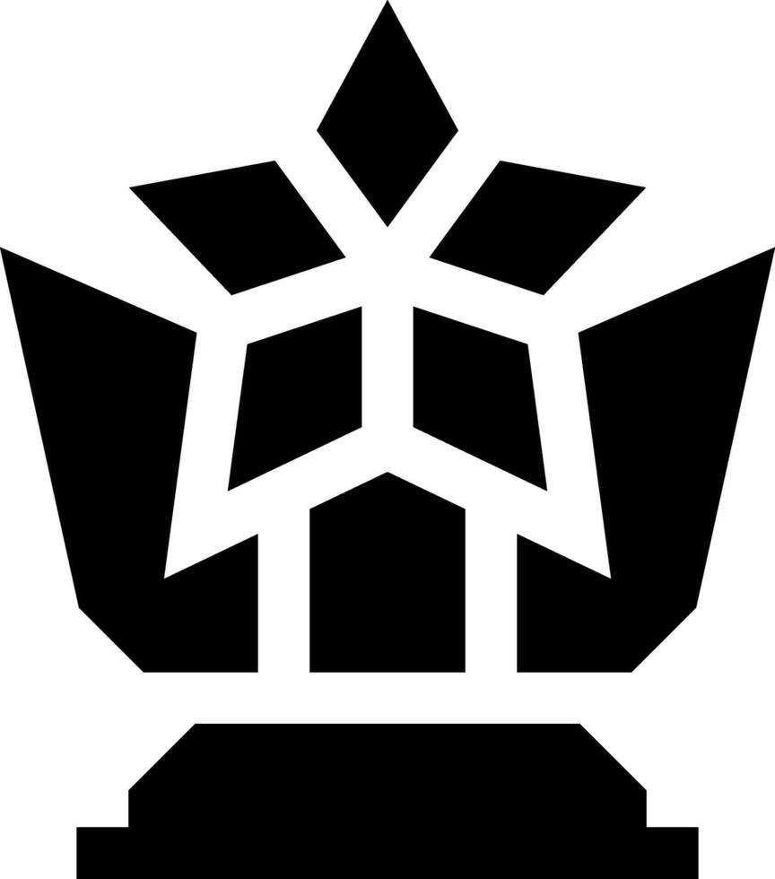 A black and white logo of a crown vector