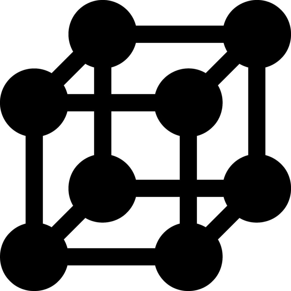 A black and white image of a network of dots vector