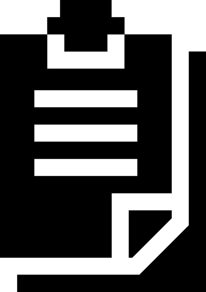 A black and white clip board icon vector