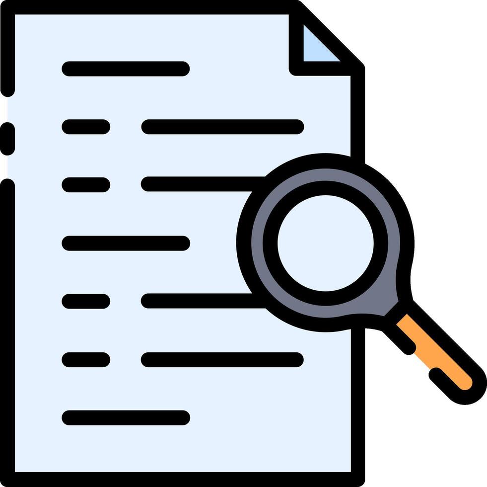 Search document icon illustration vector