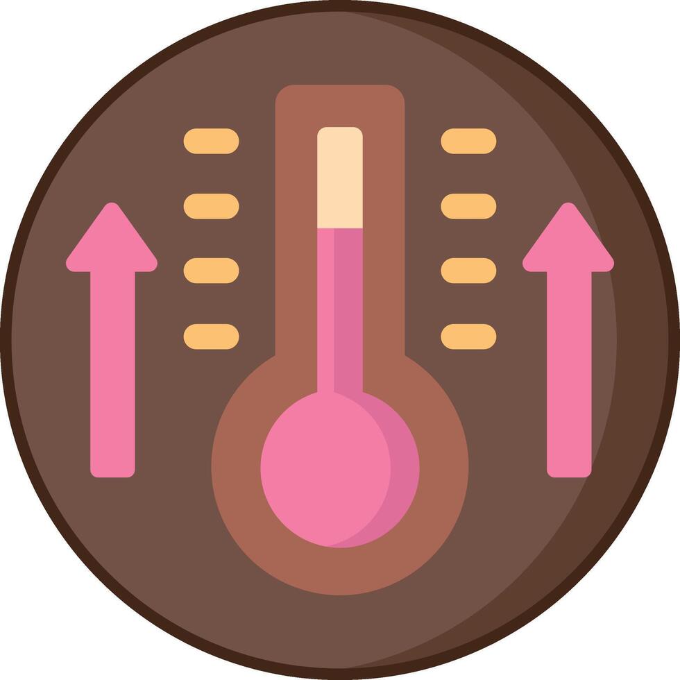 Thermometer icon in flat style isolated on white background illustration vector