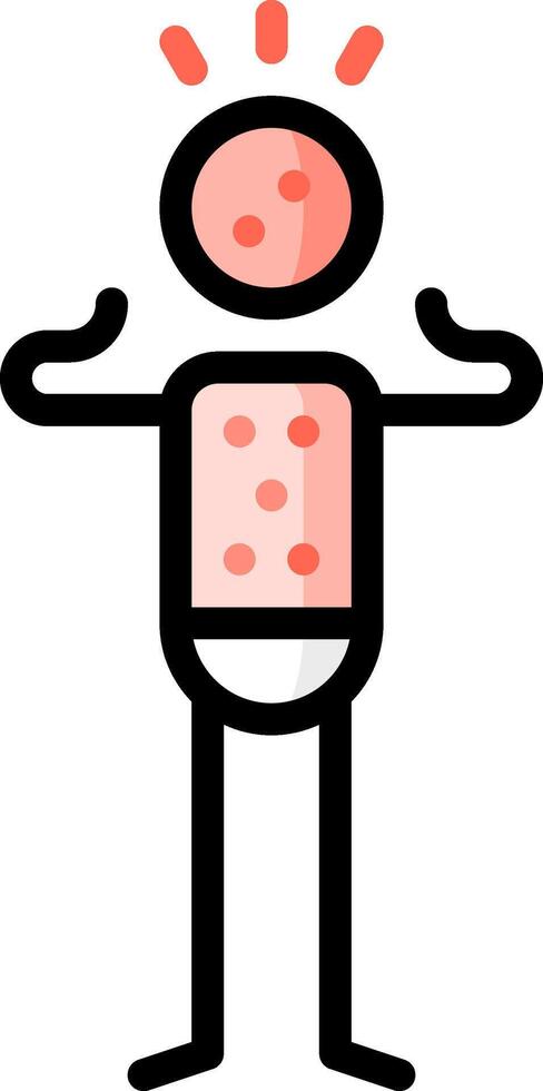 A cartoon man with a light bulb on his chest vector