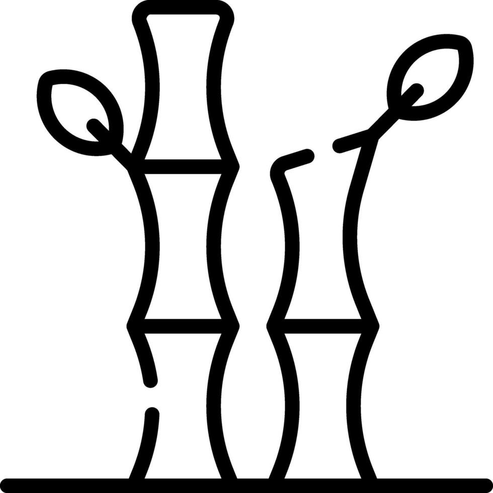 Bamboo plant icon vector