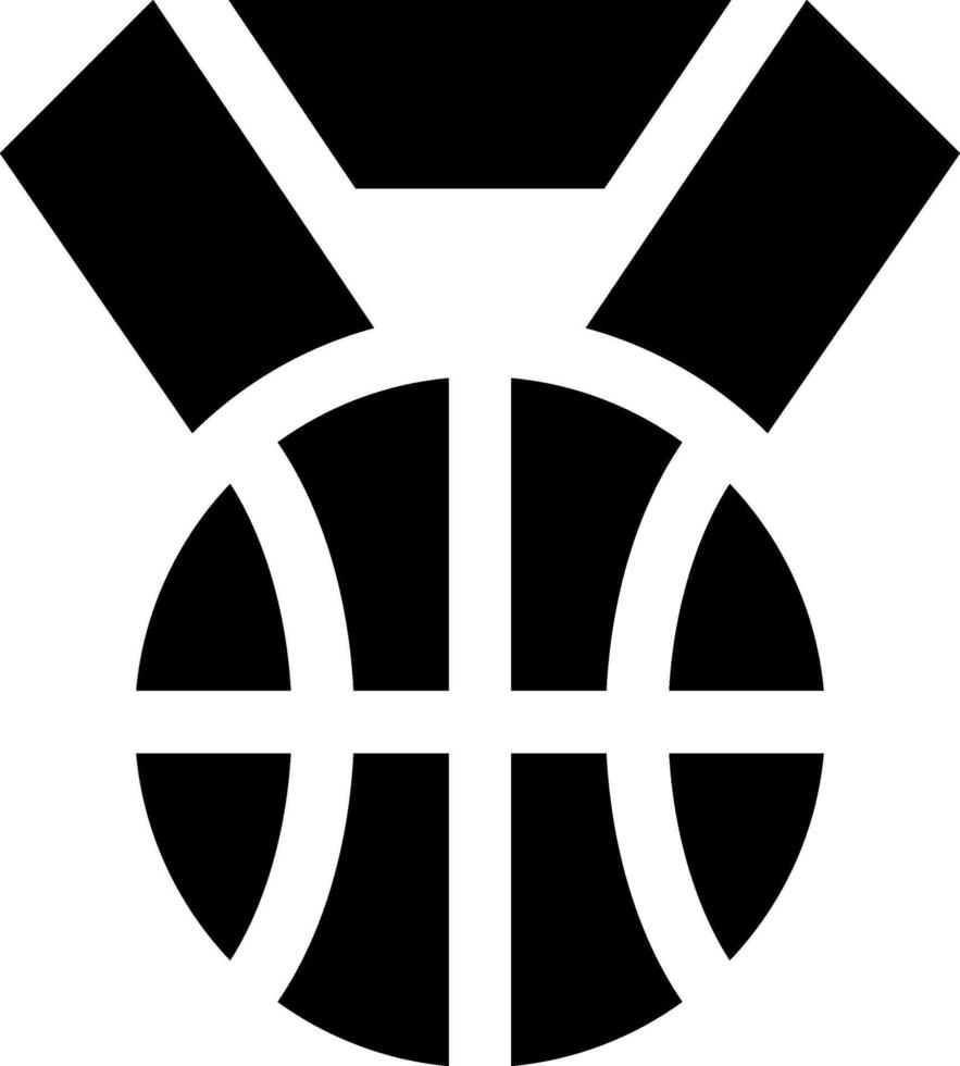 Basketball medal clip art vector
