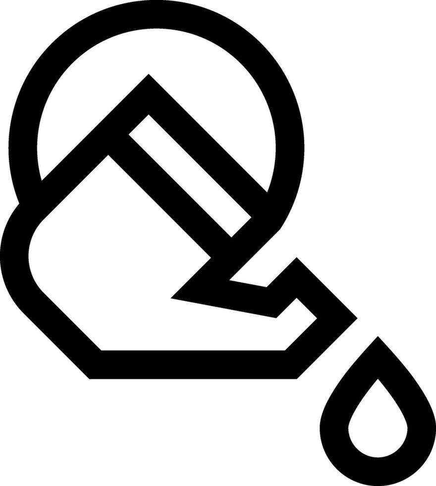 A black and white logo of a hand holding a bottle vector