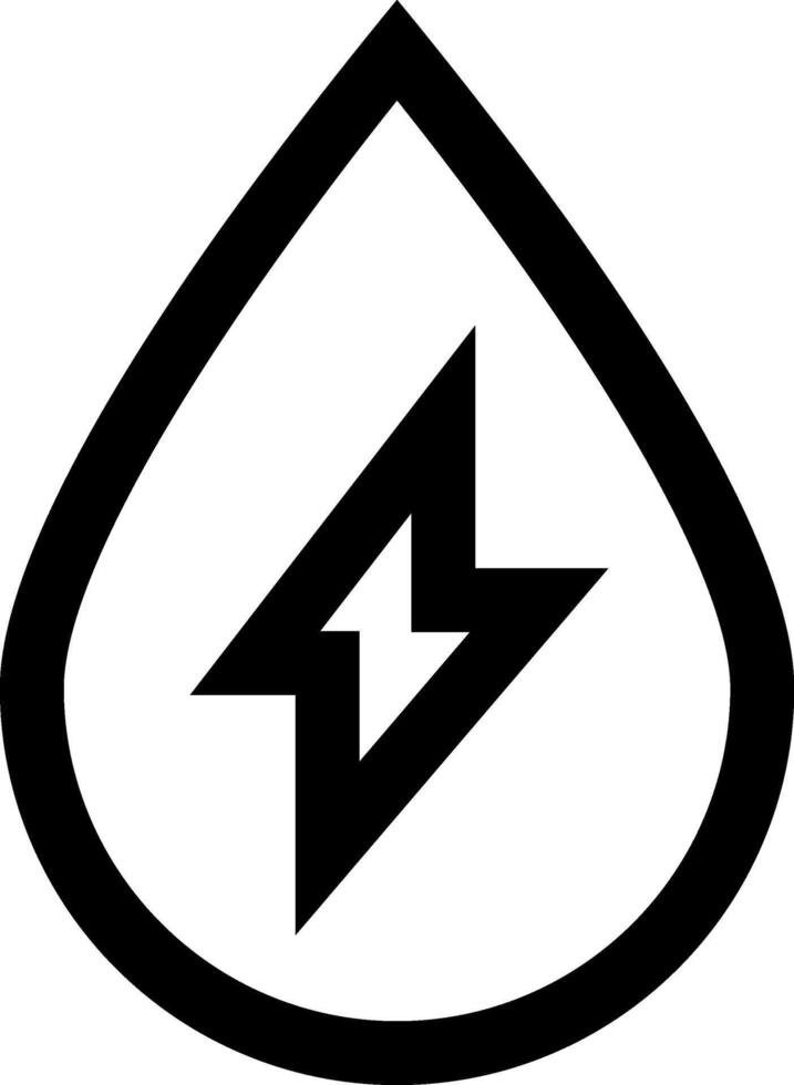 A black and white logo with a lightning bolt vector