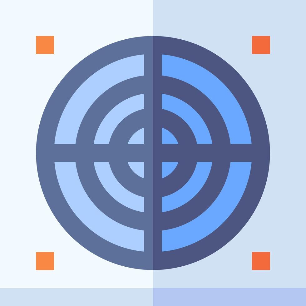 A target icon with a cross in the center vector