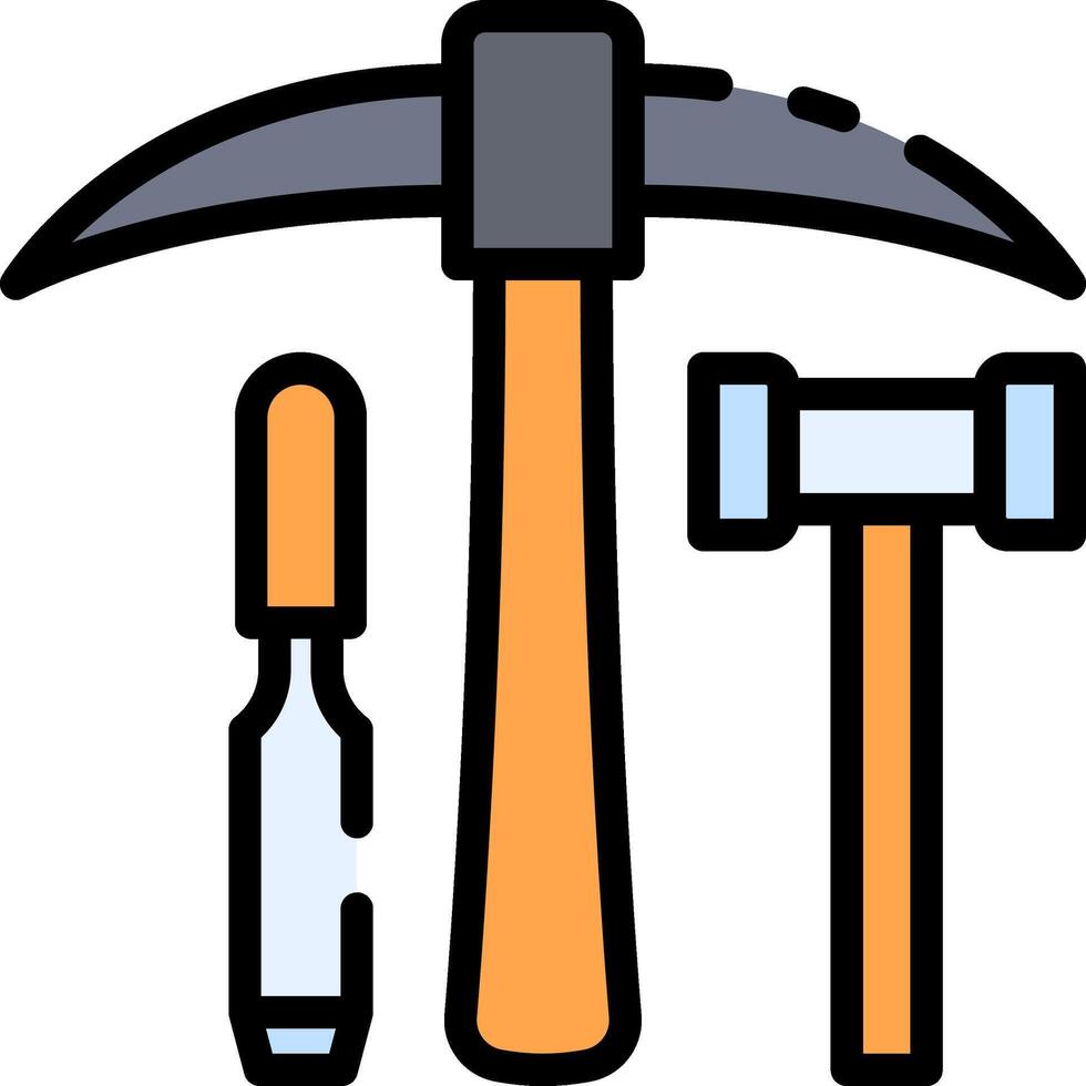 A hammer, hammer, and screwdriver vector