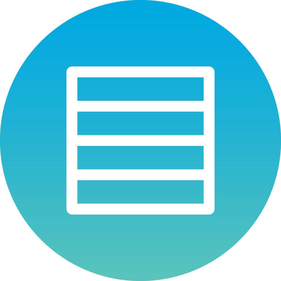 A blue circle with a white line on it vector