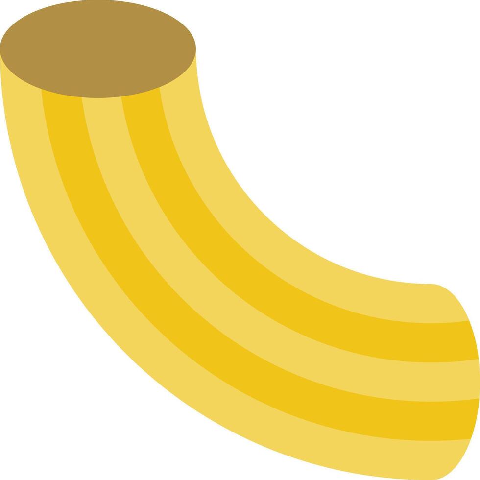 A banana with a yellow stripe on it vector