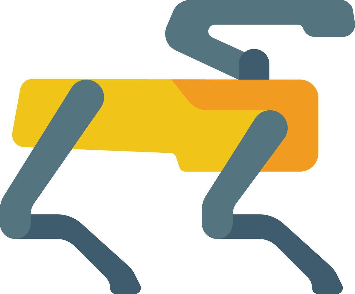 A cartoon dog running with a yellow leash vector