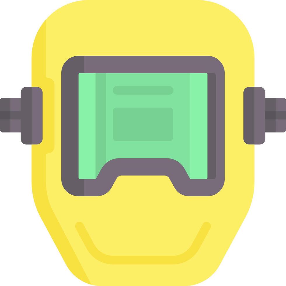 Welding helmet icon vector