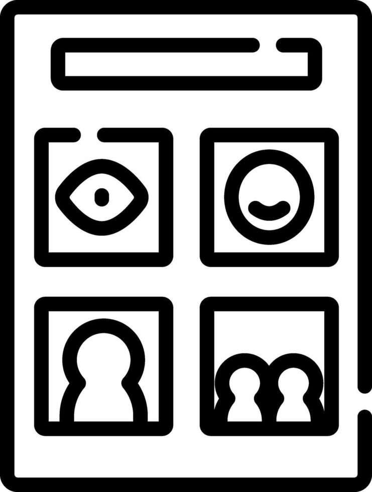 A black and white icon of a person with a phone vector