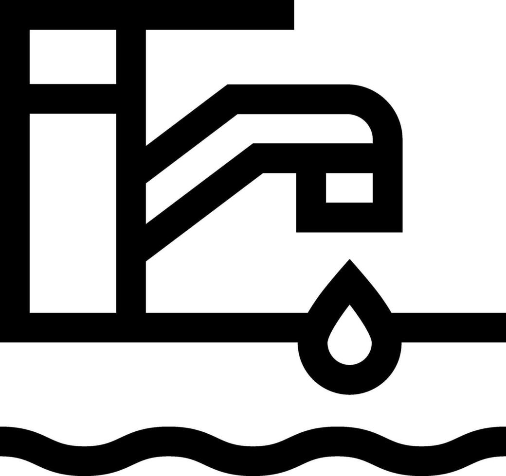 Water faucet icon vector