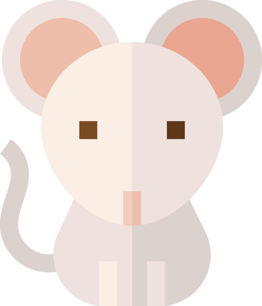 A mouse with brown eyes and a white background vector