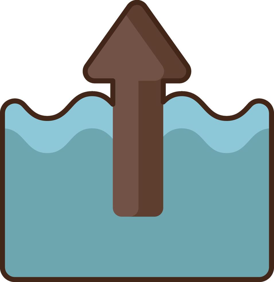 Water level icon illustration vector