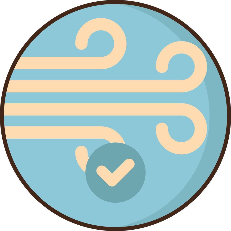 A blue circle with a check mark on it vector