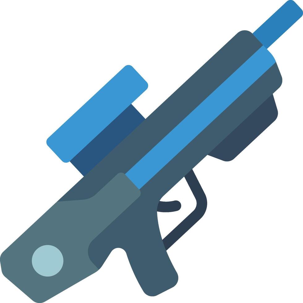 A paint gun with a blue handle vector