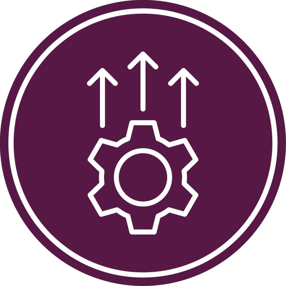 Development Line Circle Icon vector