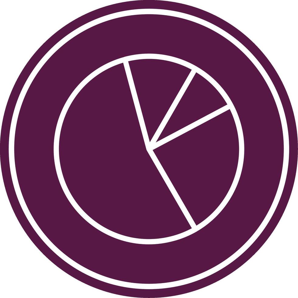 Statistics Line Circle Icon vector