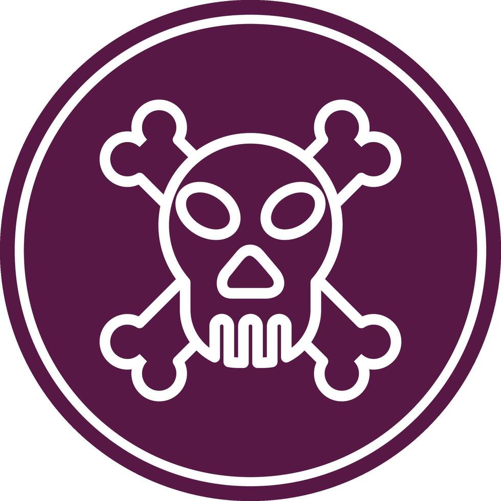 Danger Line Circle Icon vector
