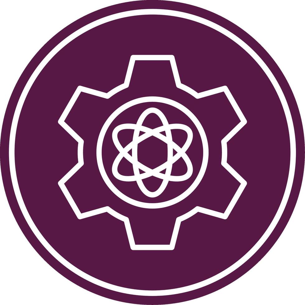 Science Line Circle Icon vector