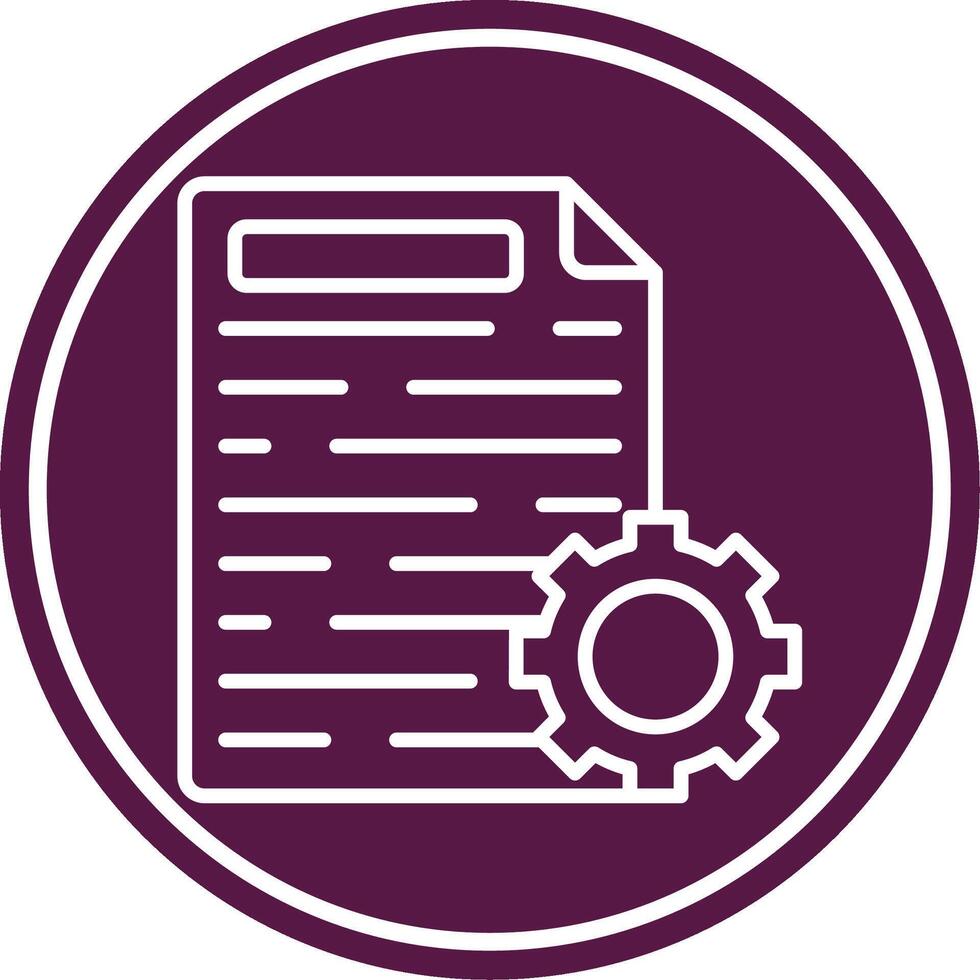 Content Management Line Circle Icon vector