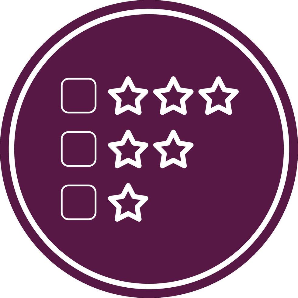 Rating Circle Icon vector