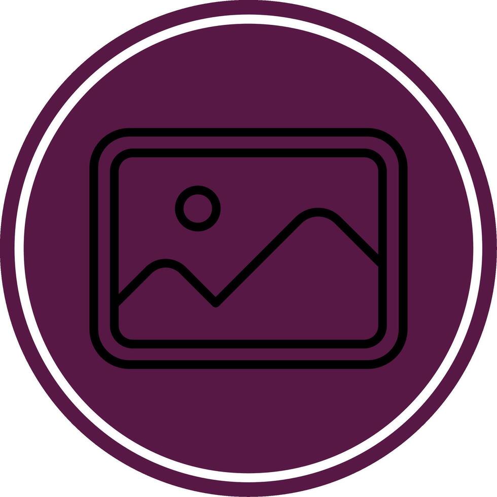 Image Line Circle Icon vector