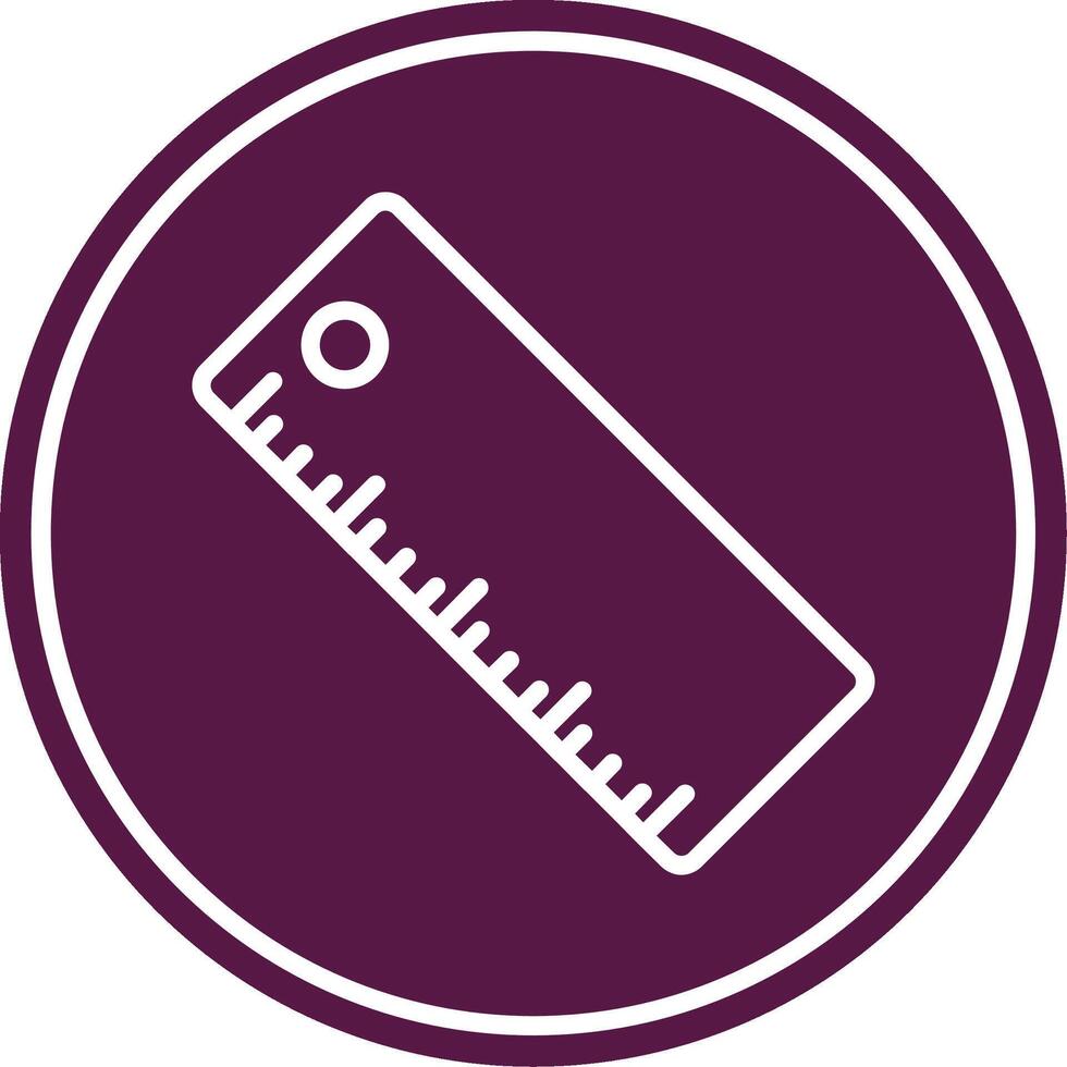 Ruler Line Circle Icon vector