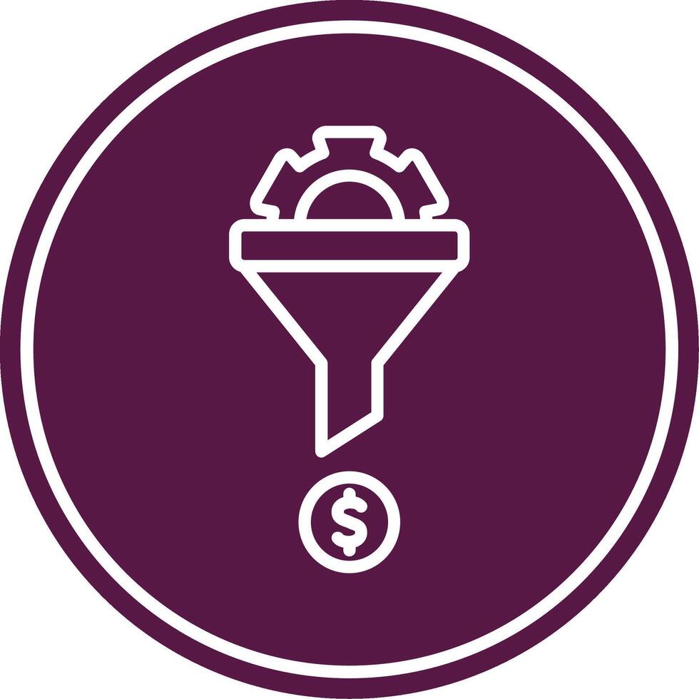 Conversion Line Circle Icon vector