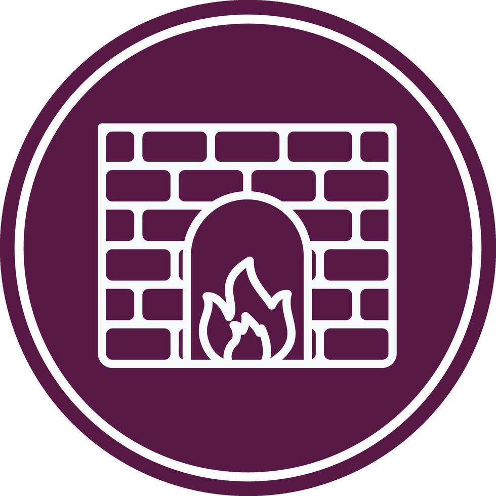 Firewall Line Circle Icon vector