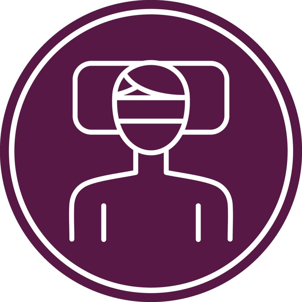 Fever Line Circle Icon vector