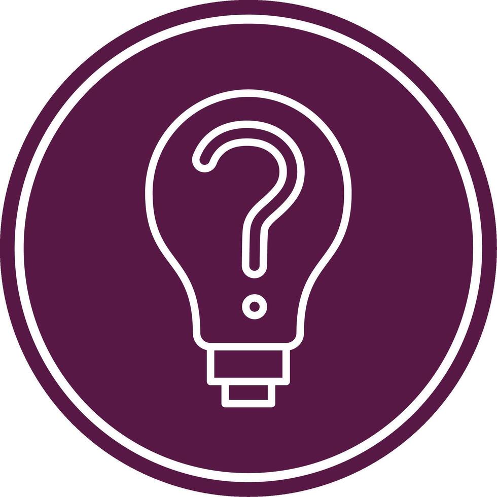 Decision Making Line Circle Icon vector