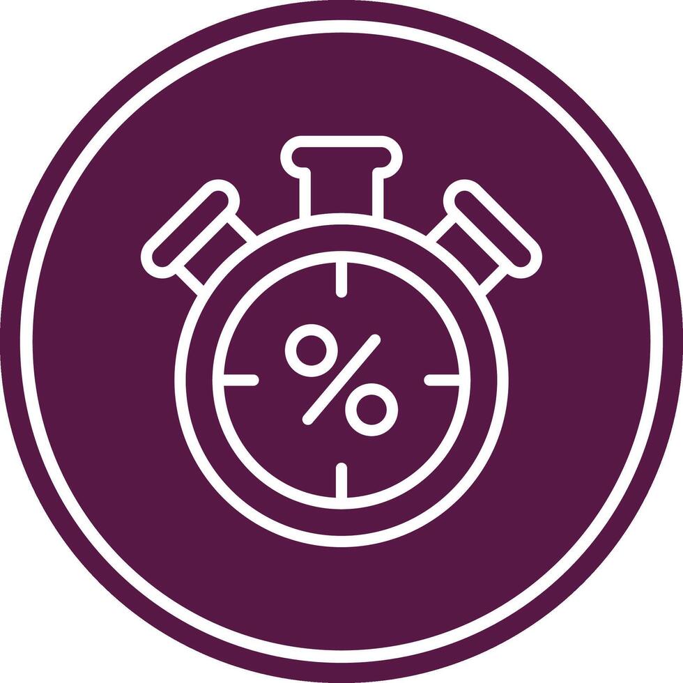 Timer Line Circle Icon vector