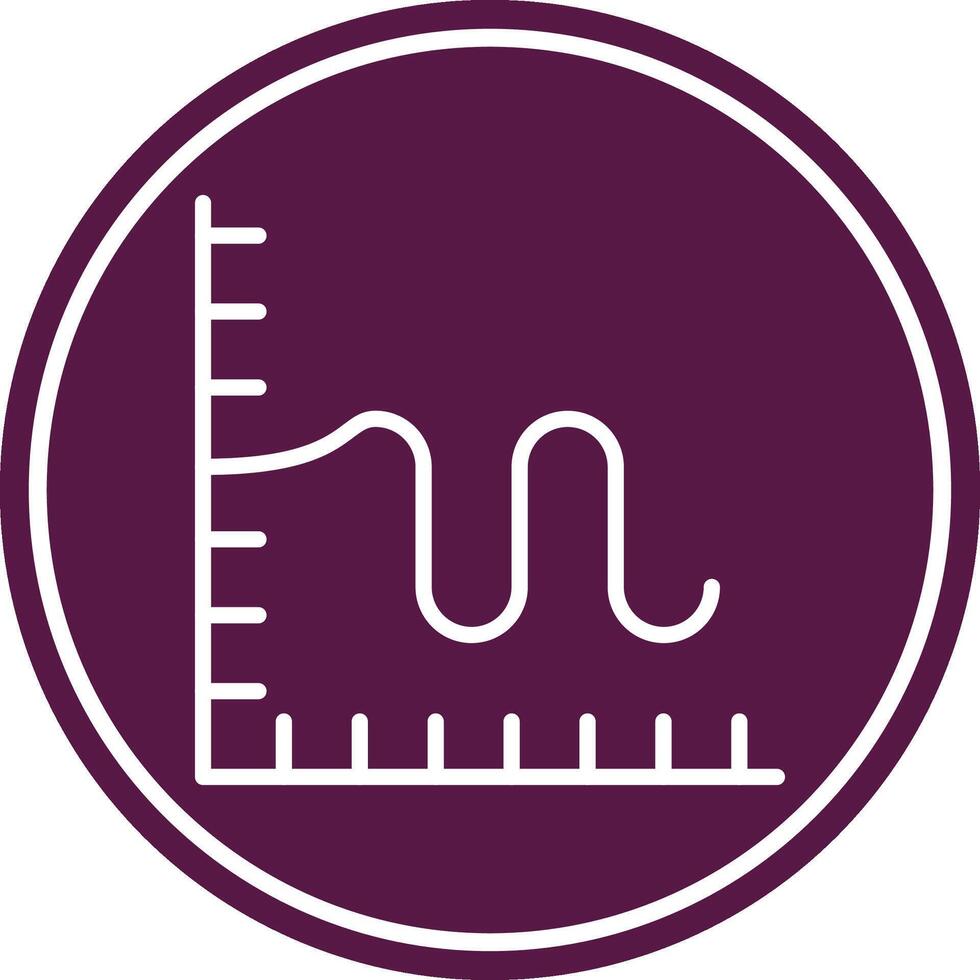 Chart Line Circle Icon vector