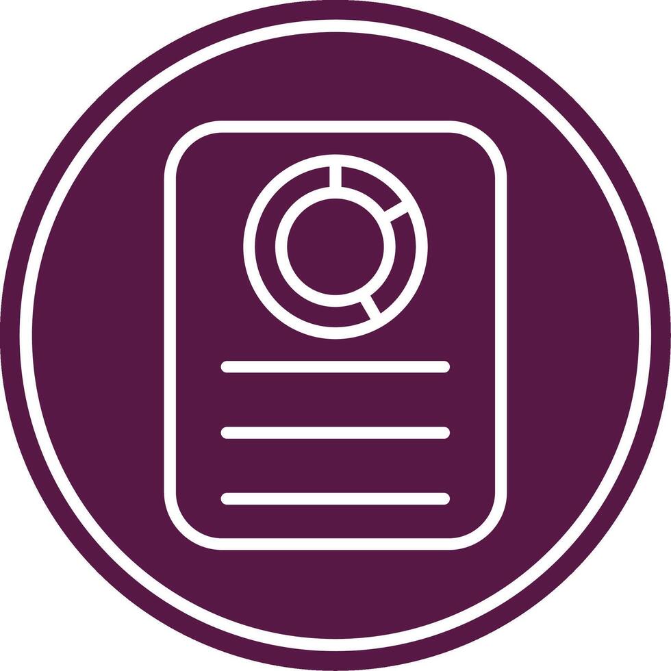 Pie Chart Line Circle Icon vector