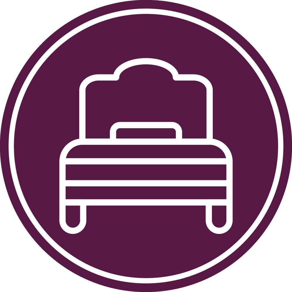 Rest Line Circle Icon vector