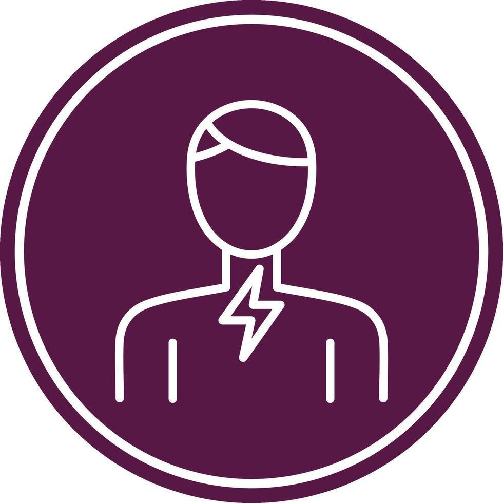 Sore Throat Line Circle Icon vector