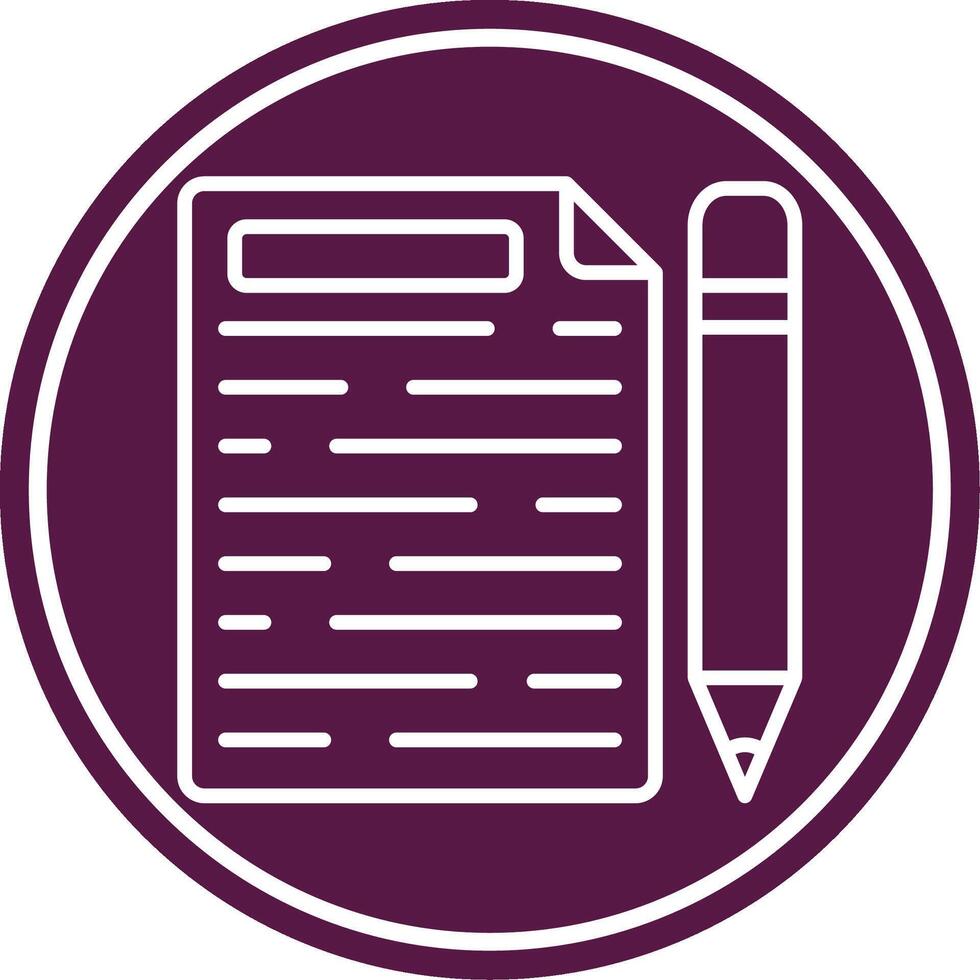 Article Line Circle Icon vector