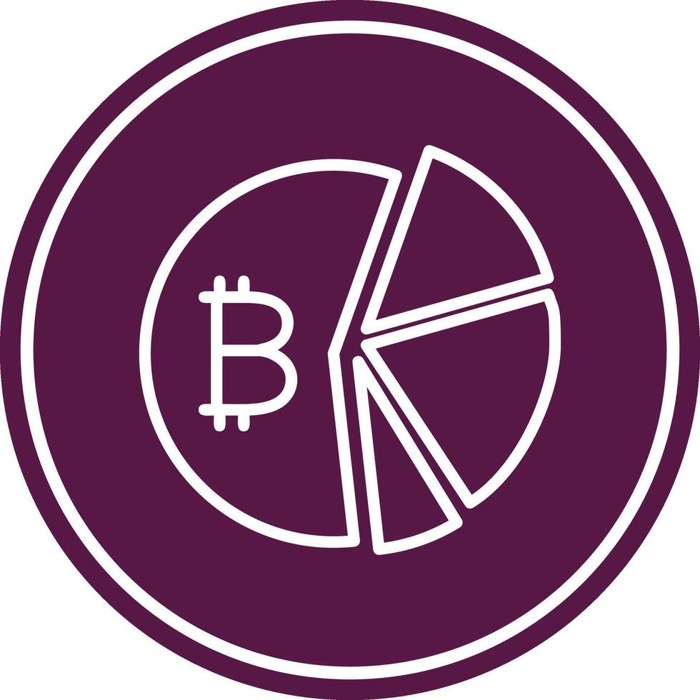Data Analytics Line Circle Icon vector