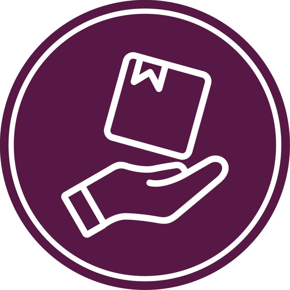 Delivery Line Circle Icon vector
