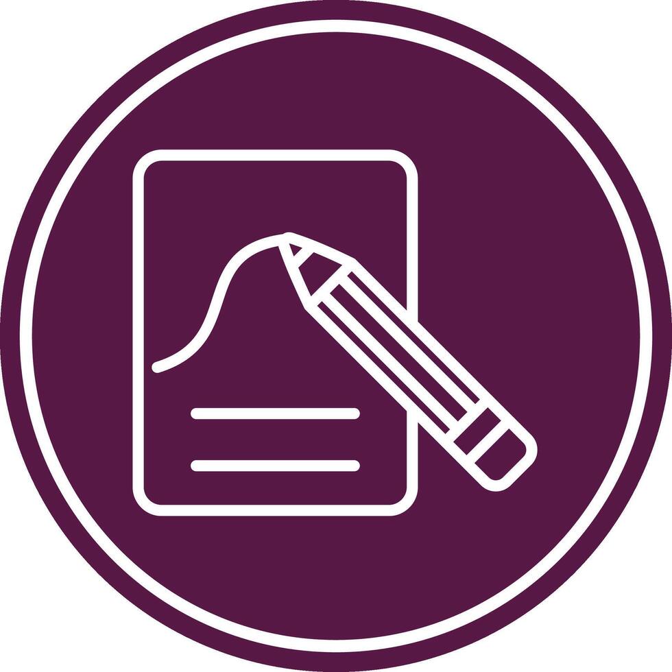 Sketch Line Circle Icon vector