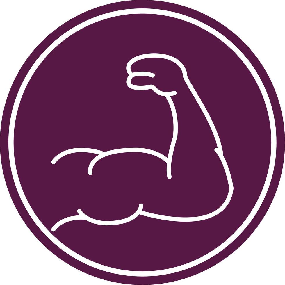 Strong Line Circle Icon vector