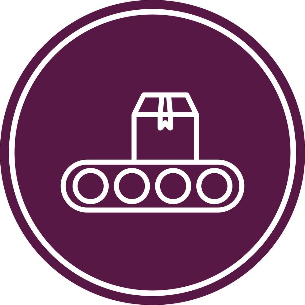 Delivery Line Circle Icon vector
